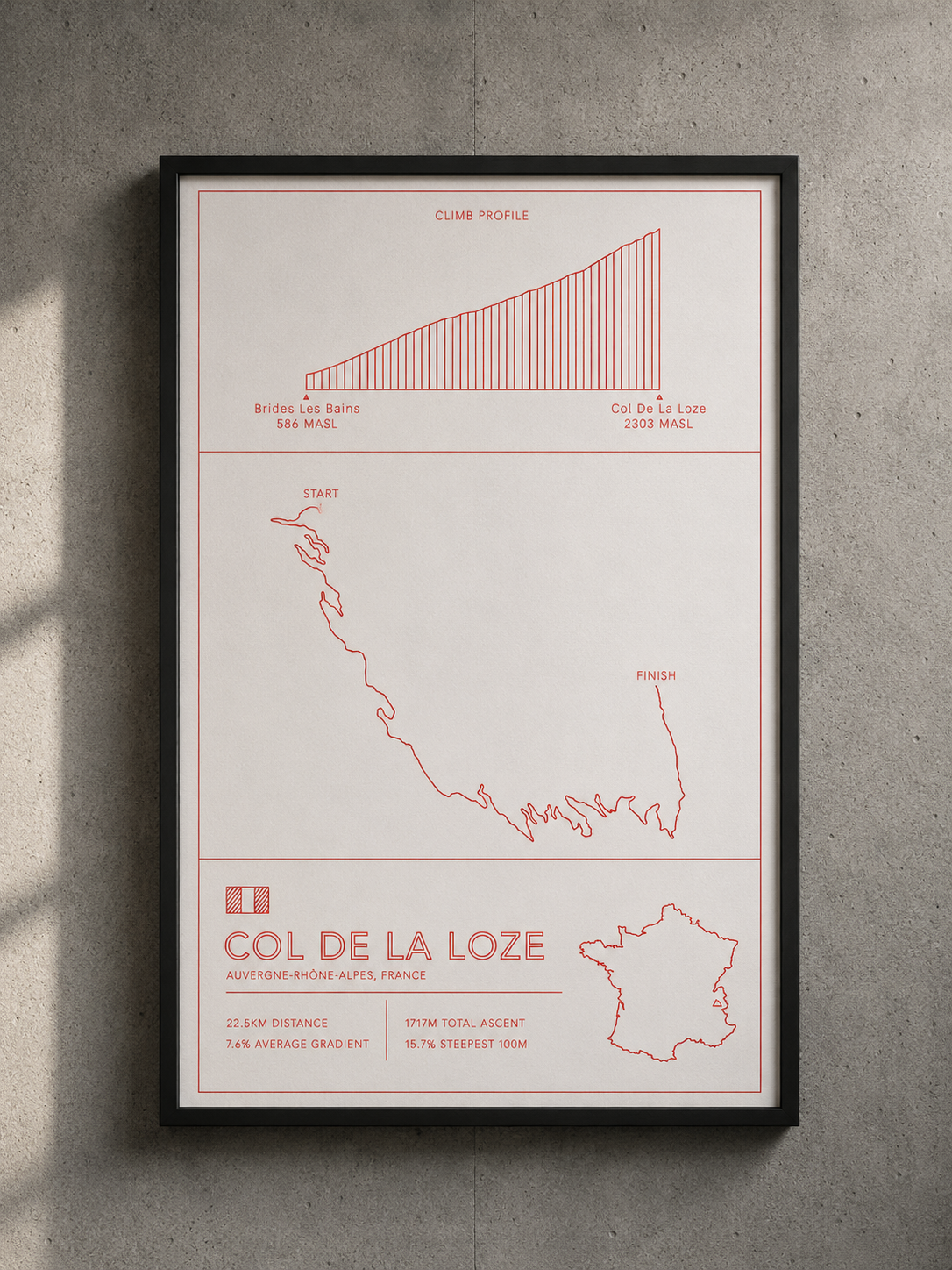 Col De La Loze Bike Climb