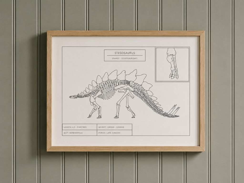 Stegosaurus | Dinosaur Wall Art