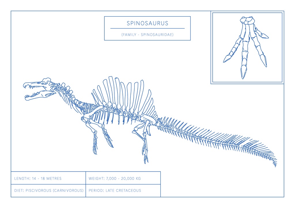 Spinosaurus | Dinosaur Wall Art
