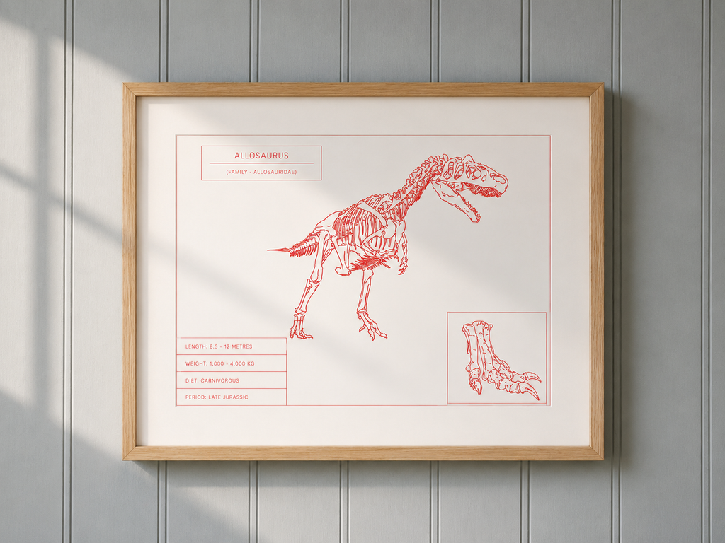Allosaurus | Dinosaur Wall Art