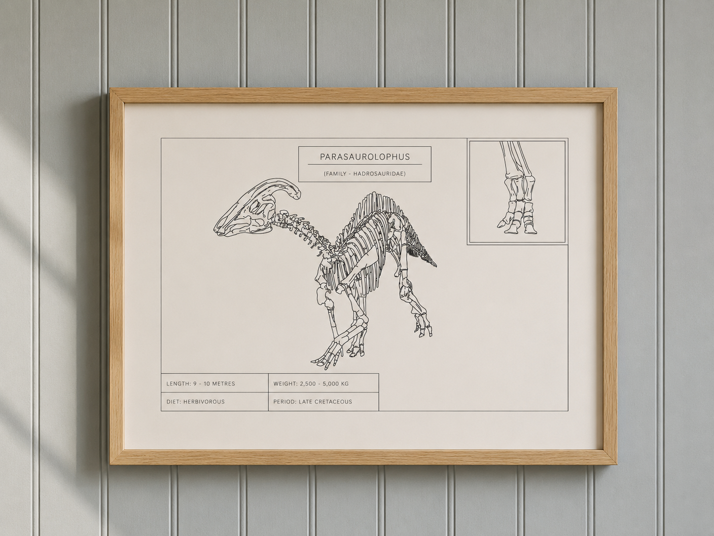 Parasaurolophus | Dinosaur Wall Art