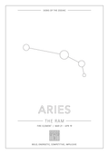 Aries Zodiac Constellation - Astrology Art