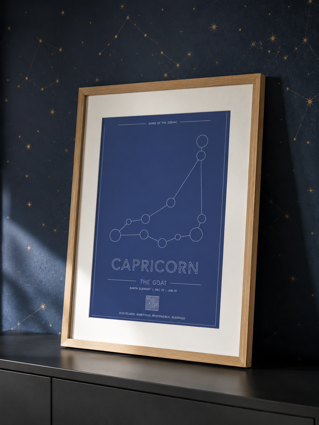 Capricorn Zodiac Constellation - Astrology Art