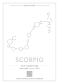 Scorpio Zodiac Constellation - Astrology Art