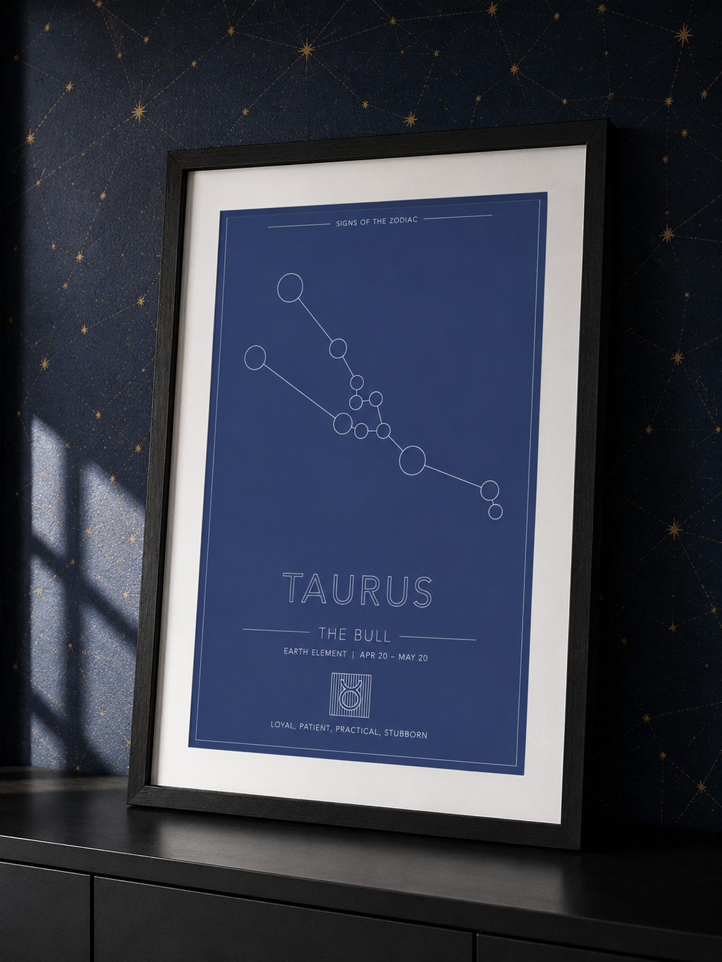 Taurus Zodiac Constellation - Astrology Art
