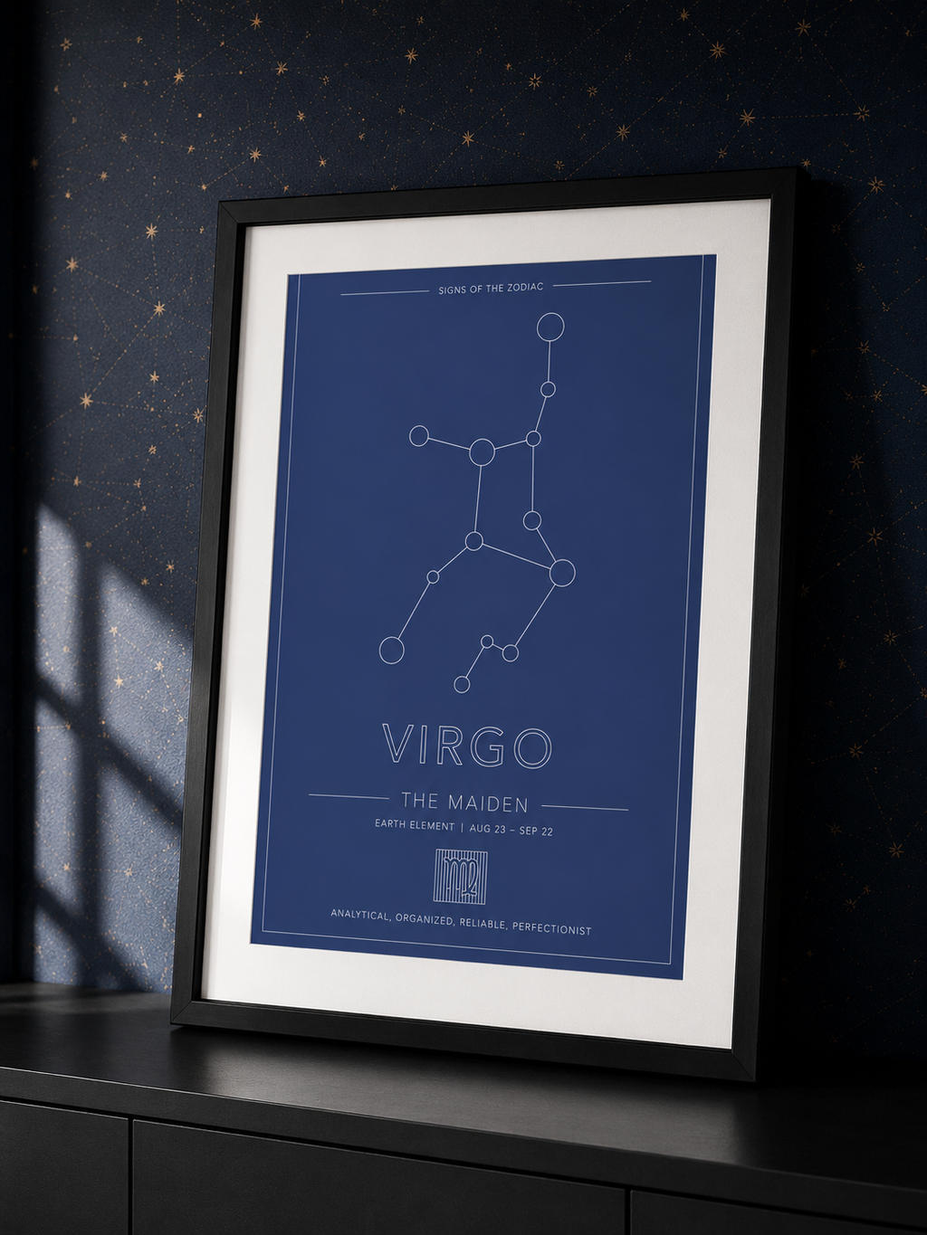 Virgo Zodiac Constellation - Astrology Art