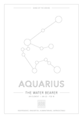 Aquarius Zodiac Constellation - Astrology Art