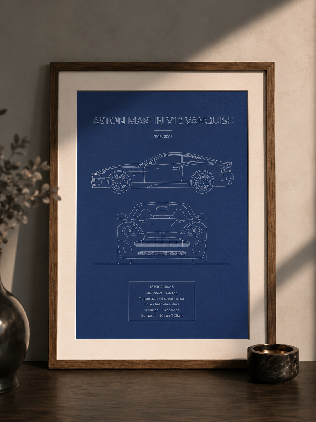 Aston Martin V12 Vanquish - Car Art