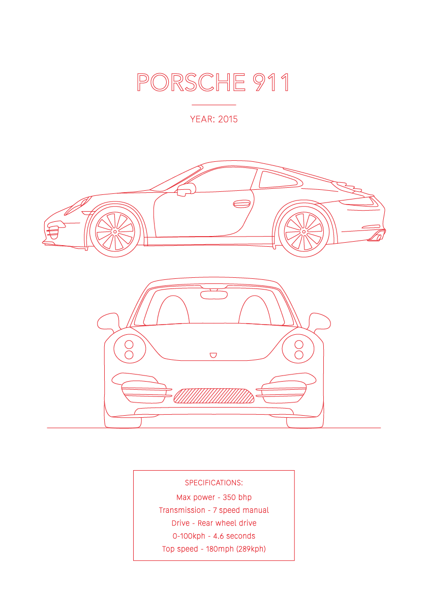 Porsche 911 - Car Art