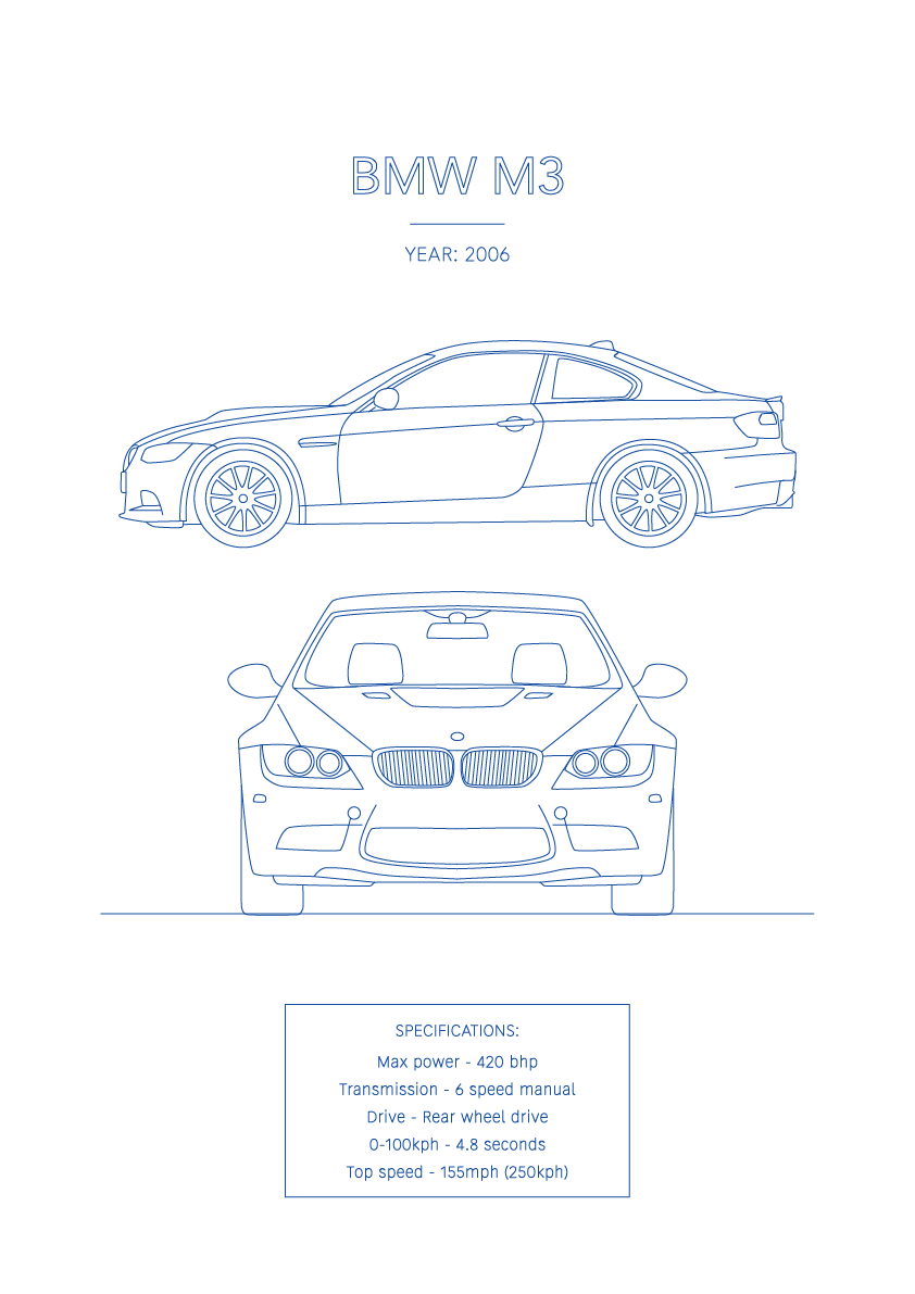 BMW M3 - Car Art