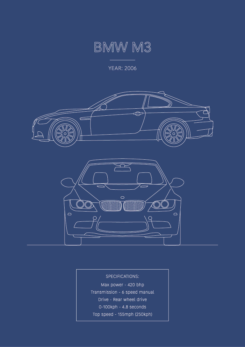 BMW M3 - Car Art