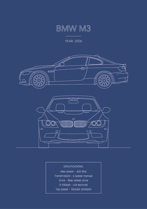 BMW M3 - Car Art