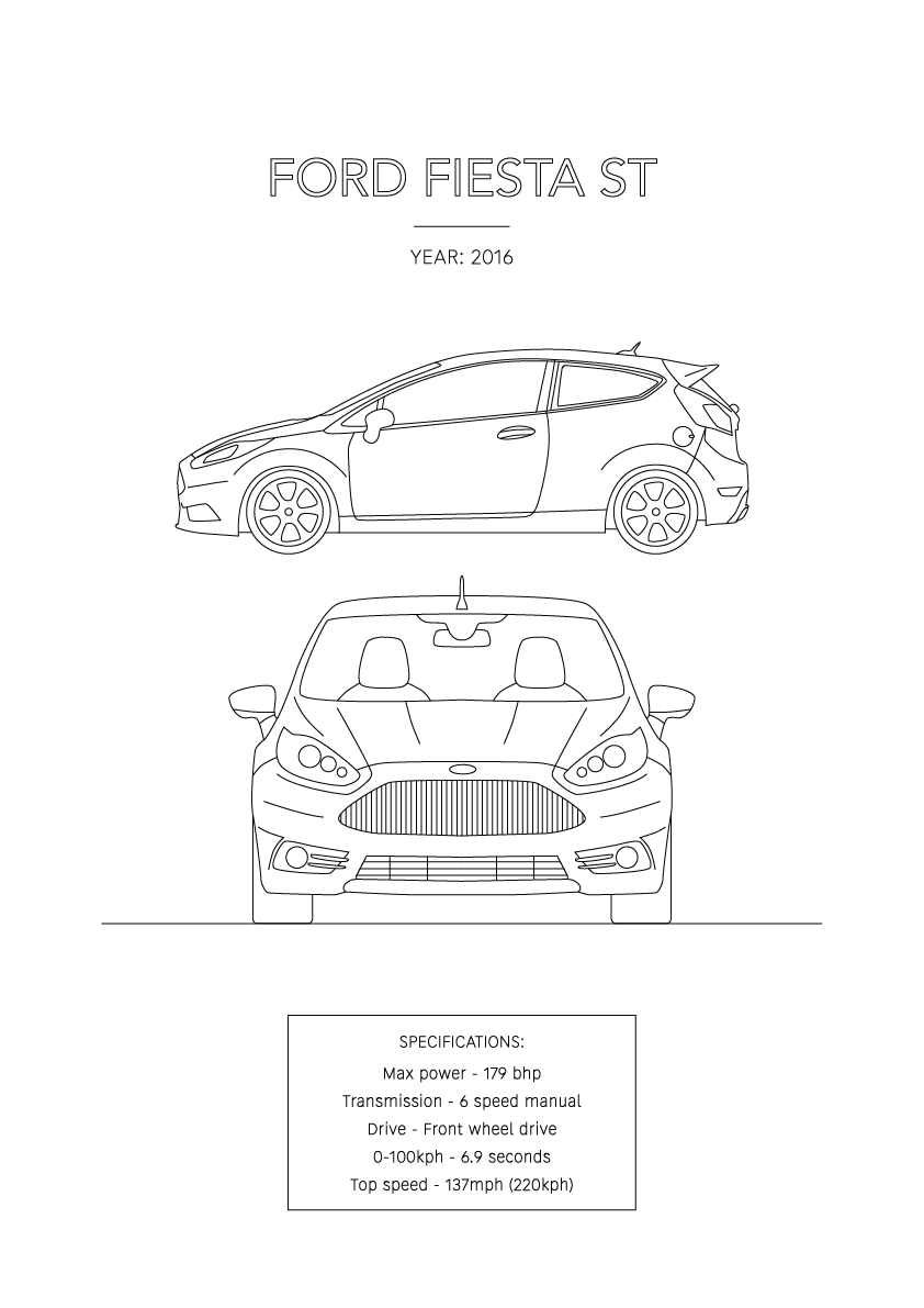 Ford Fiesta ST - Car Art