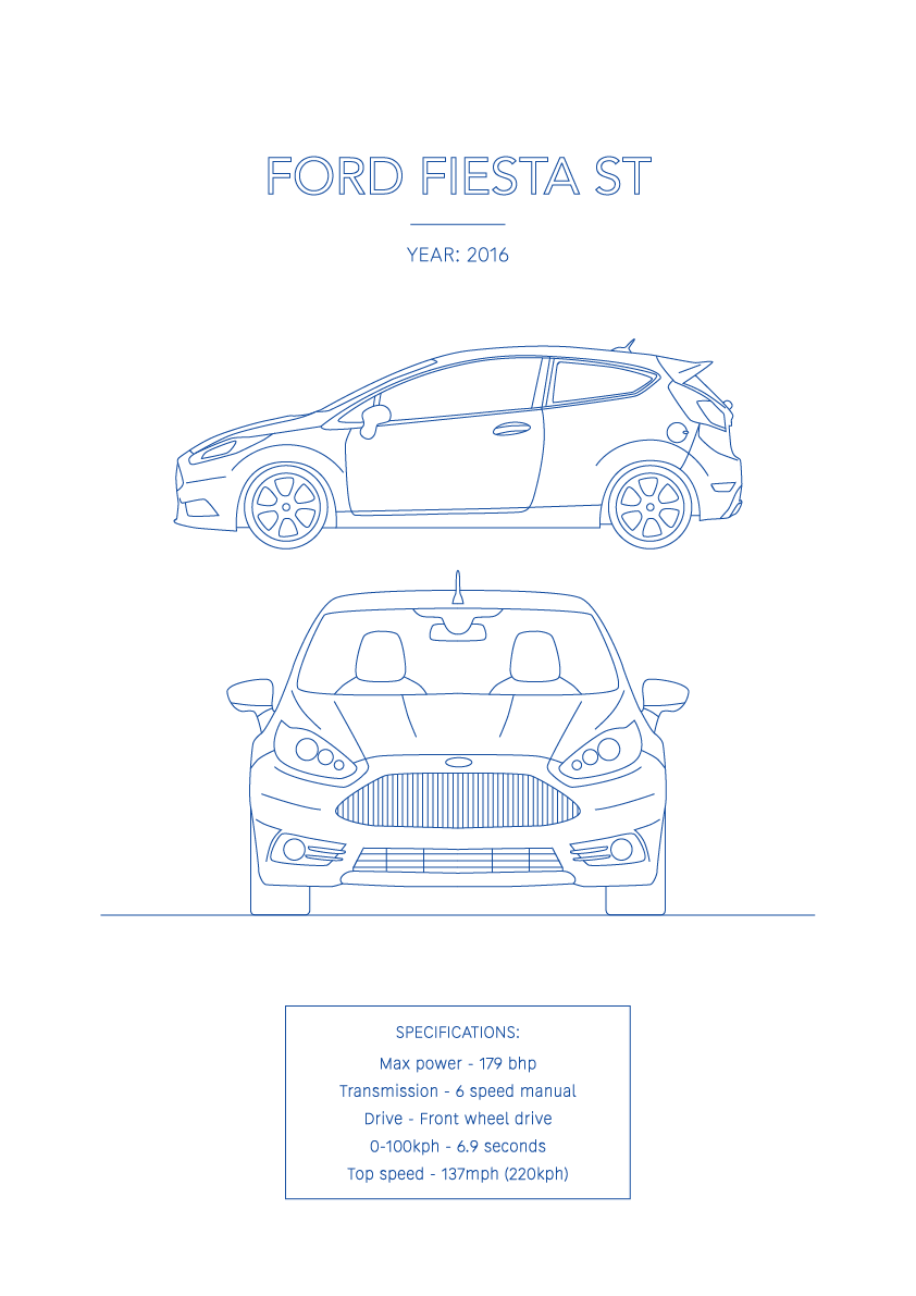 Ford Fiesta ST - Car Art