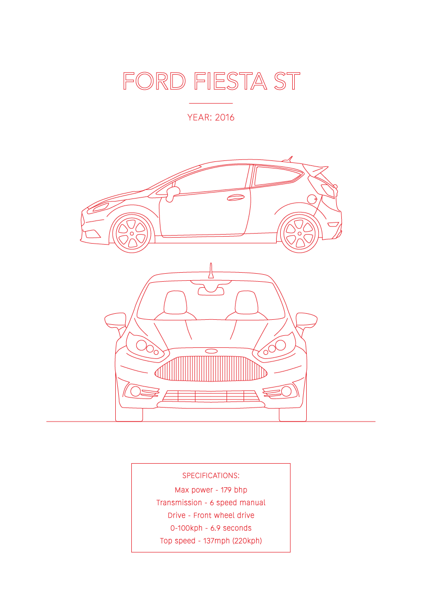 Ford Fiesta ST - Car Art
