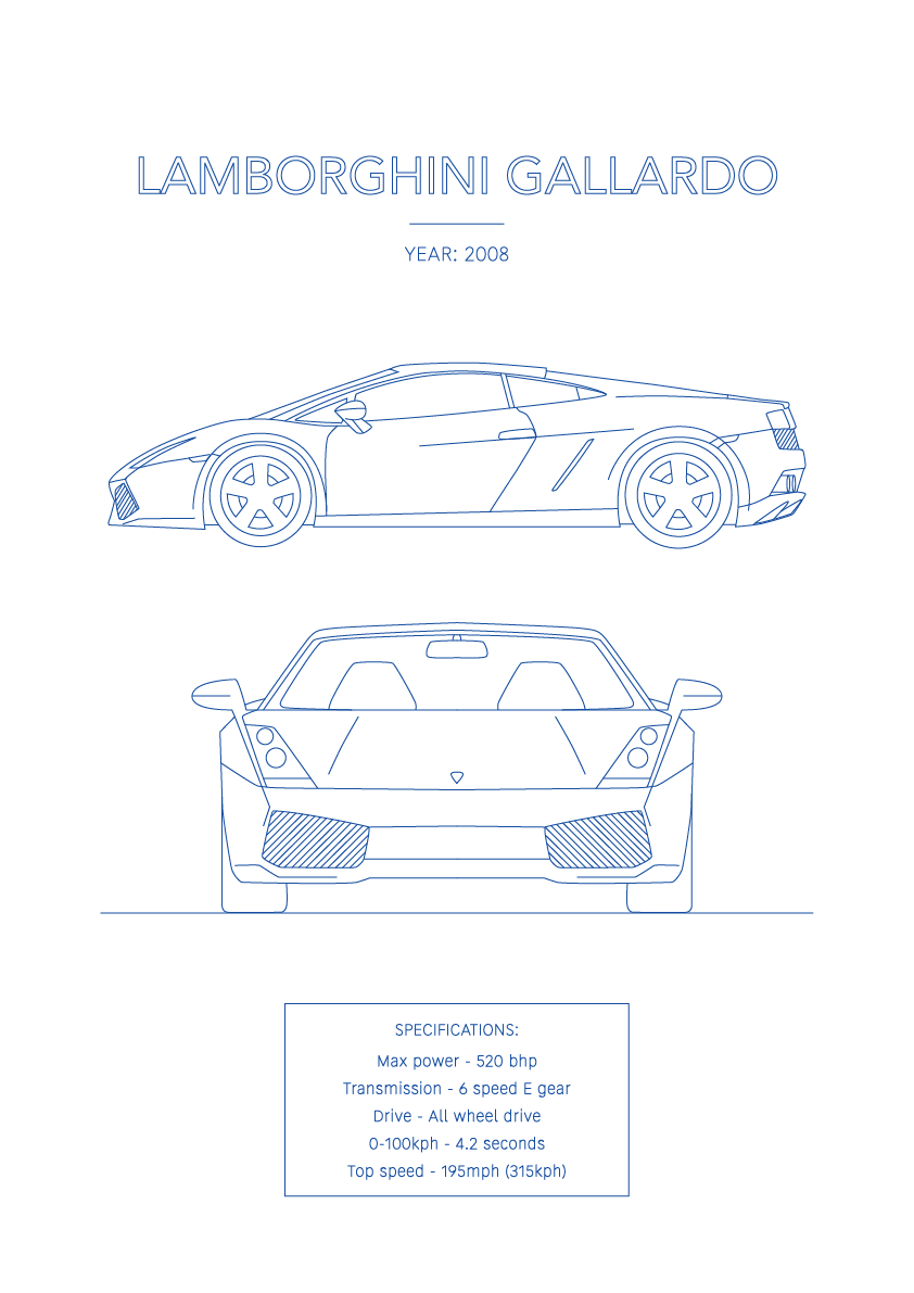 Lamborghini Gallardo - Car Art