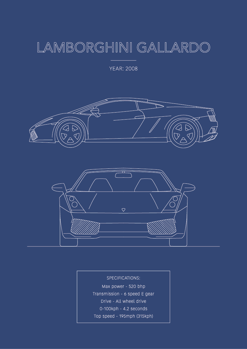 Lamborghini Gallardo - Car Art