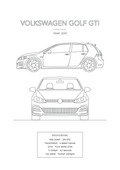 Volkswagen Golf GTI - Car Art