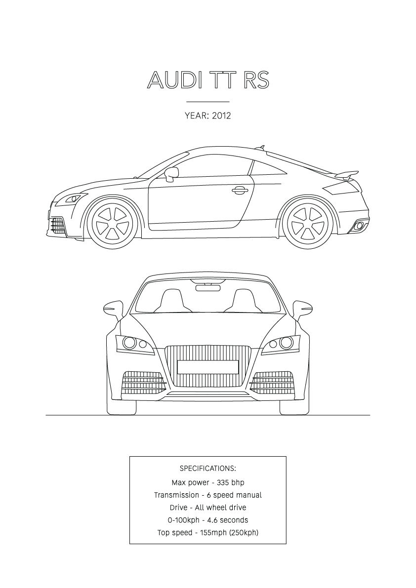 Audi TT RS - Car Art