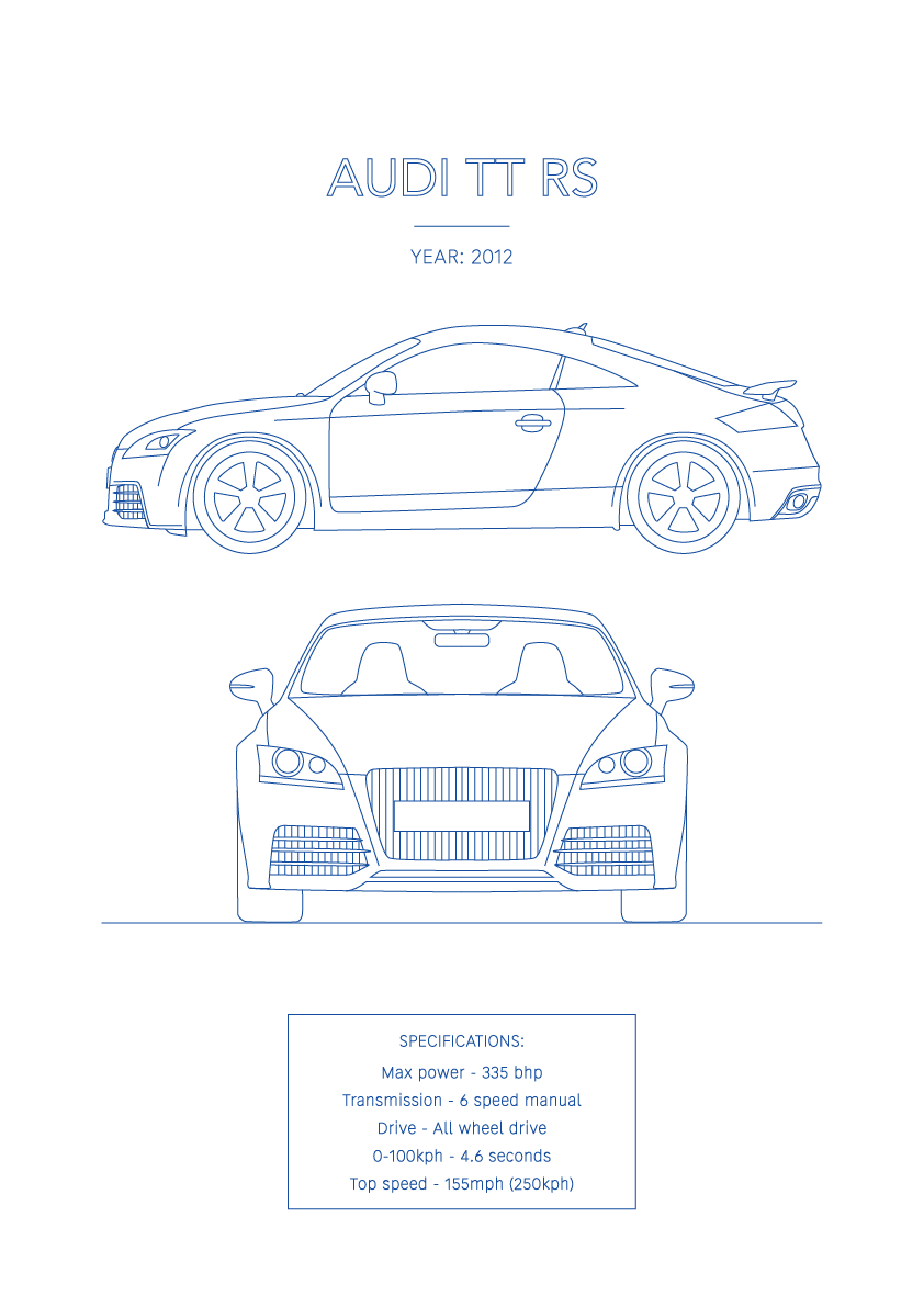 Audi TT RS - Car Art