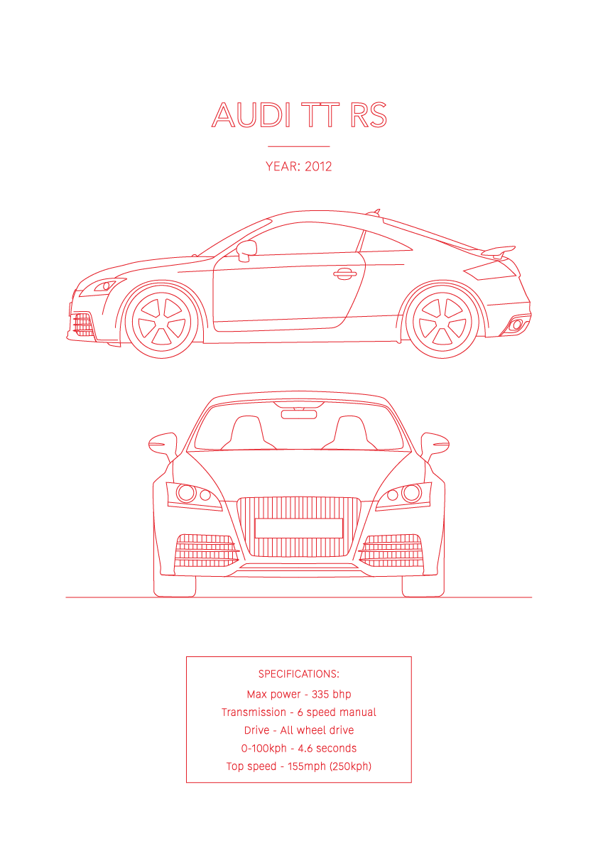 Audi TT RS - Car Art