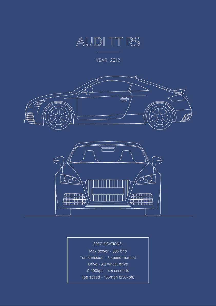 Audi TT RS - Car Art