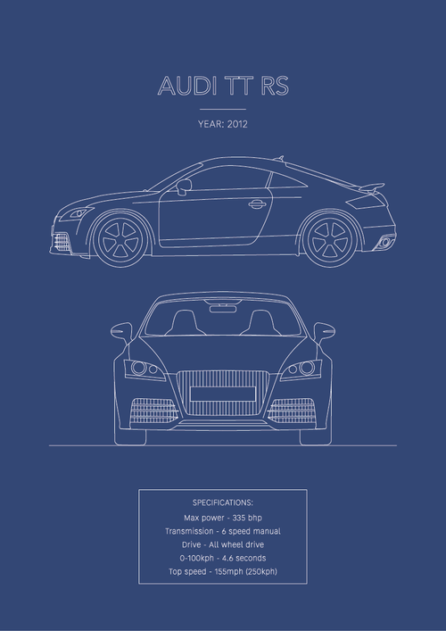 Audi TT RS - Car Art