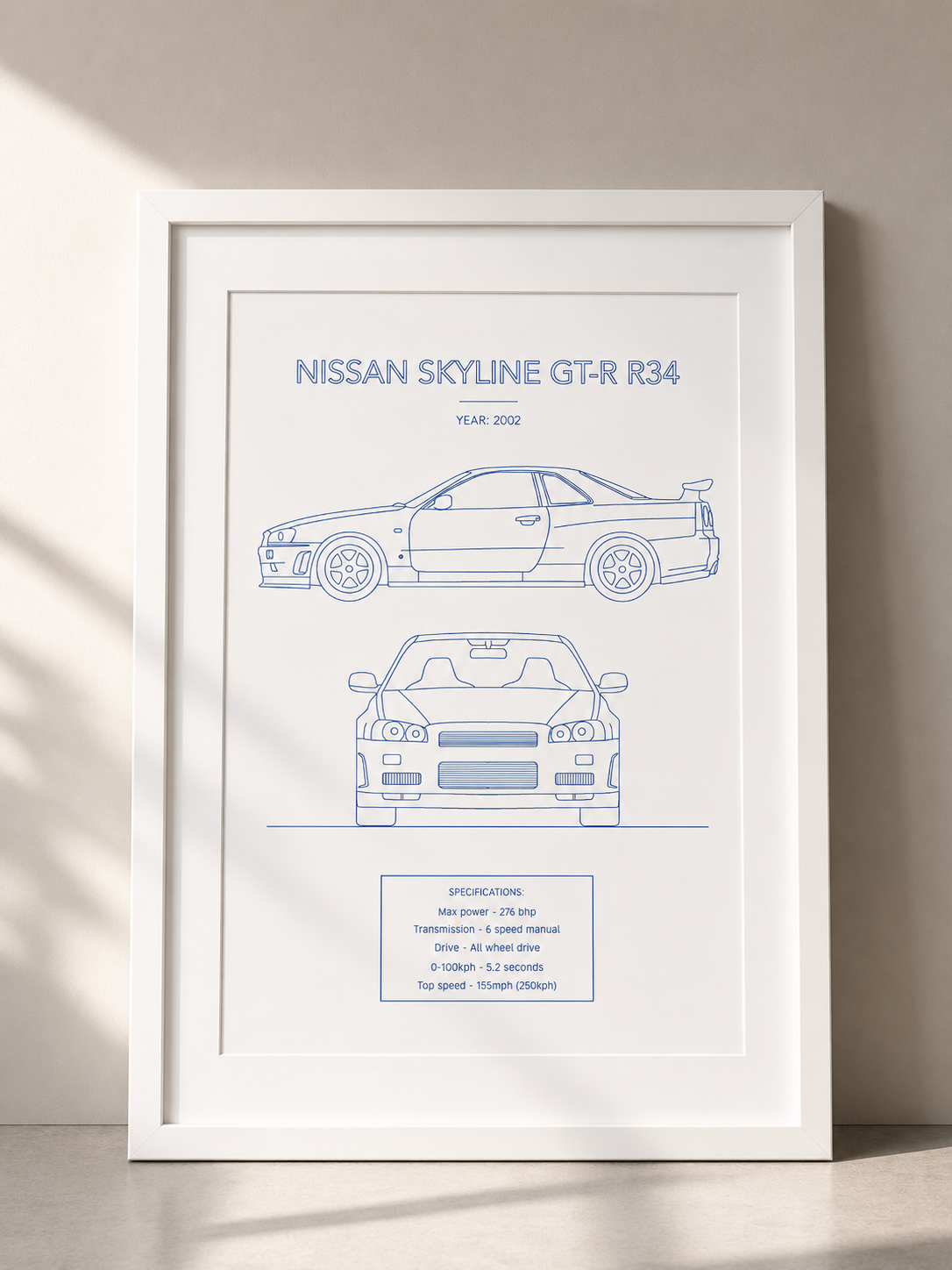 Nissan Skyline GT-R R34 - Car Art
