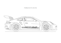 Porsche 911 GT3 RS - Car Art