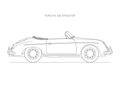 Porsche 356 Speedster - Car Art