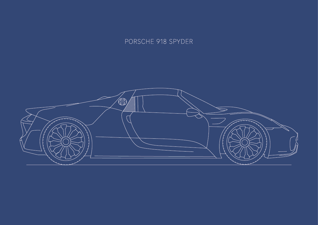 Porsche 918 Spyder - Car Art