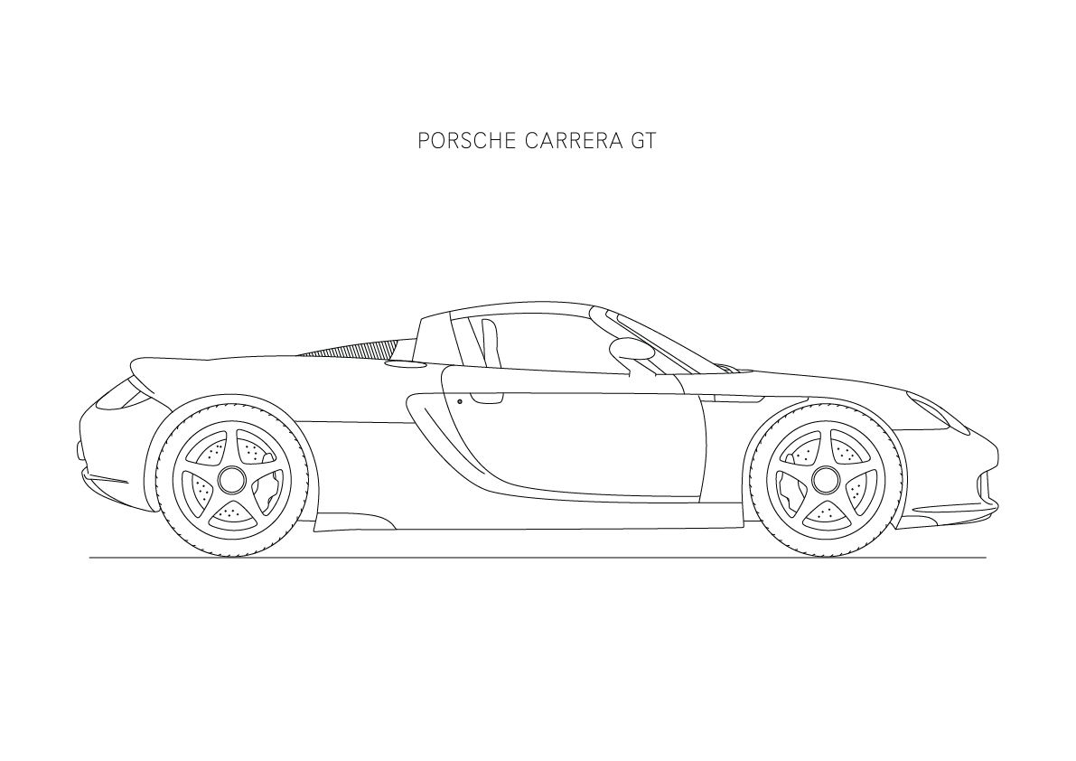 Porsche Carrera GT - Car Art
