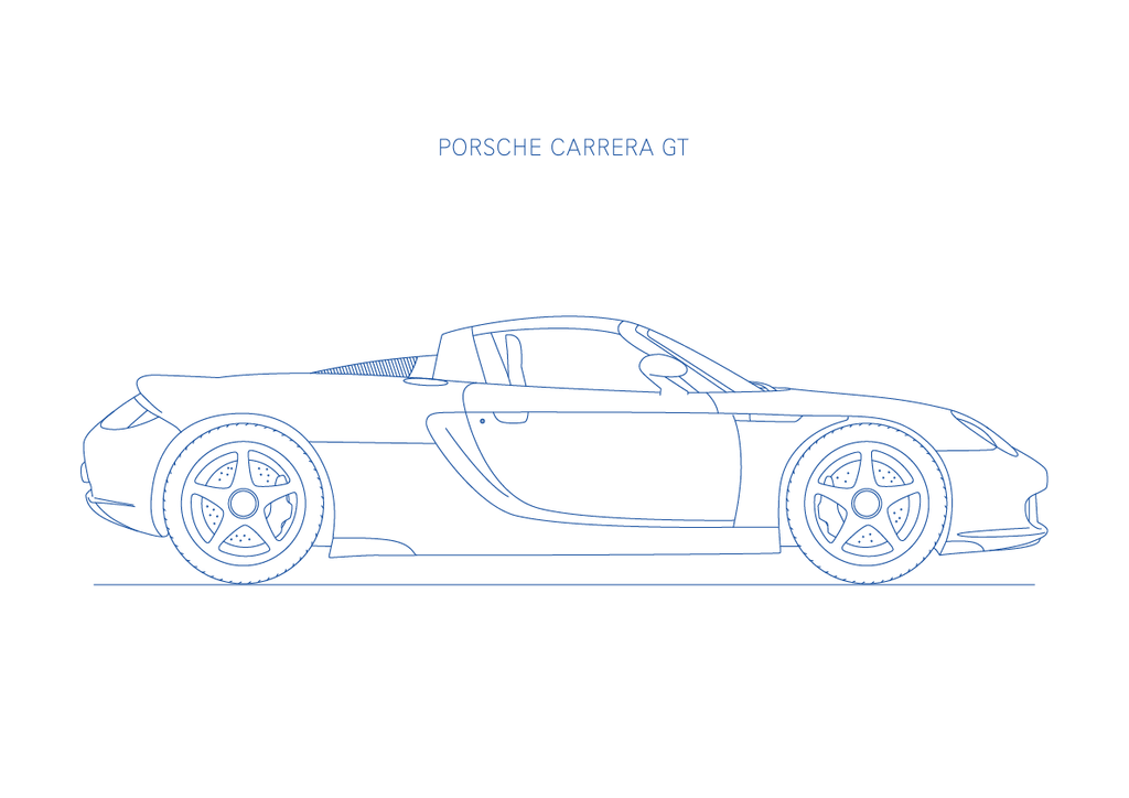 Porsche Carrera GT - Car Art