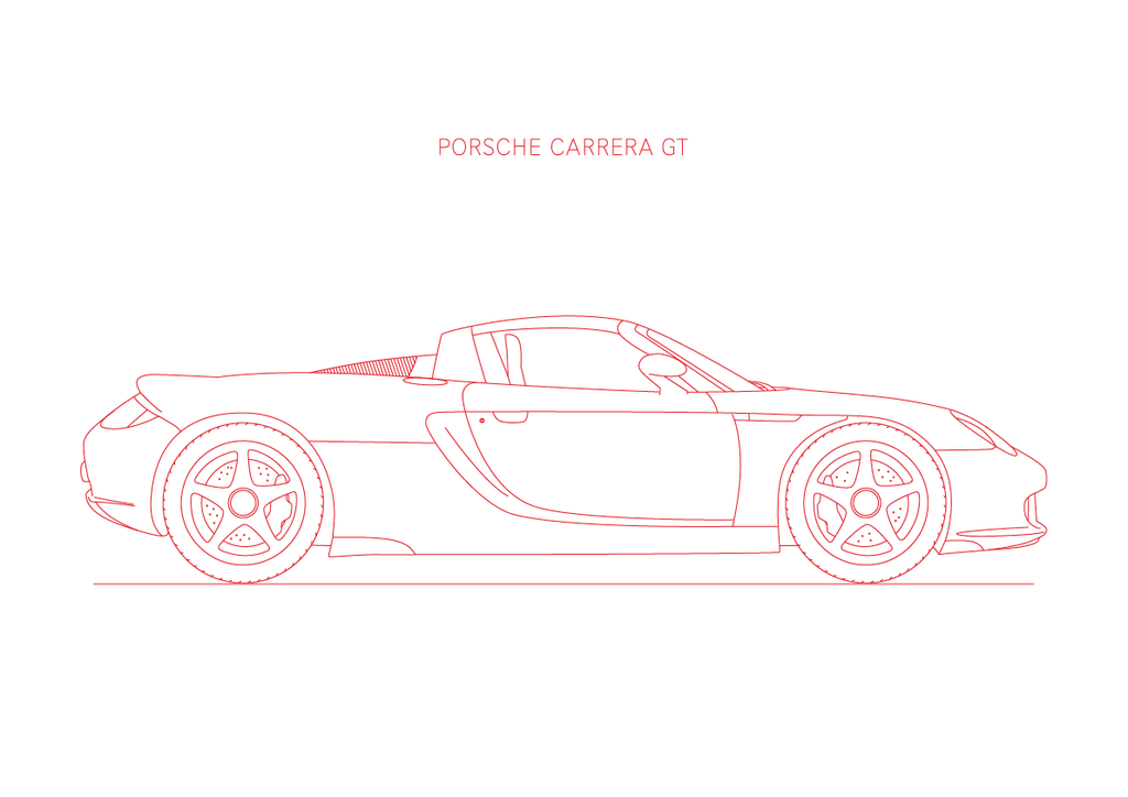 Porsche Carrera GT - Car Art