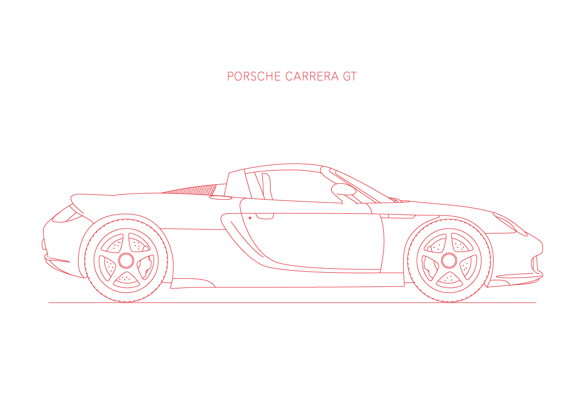 Porsche Carrera GT - Car Art