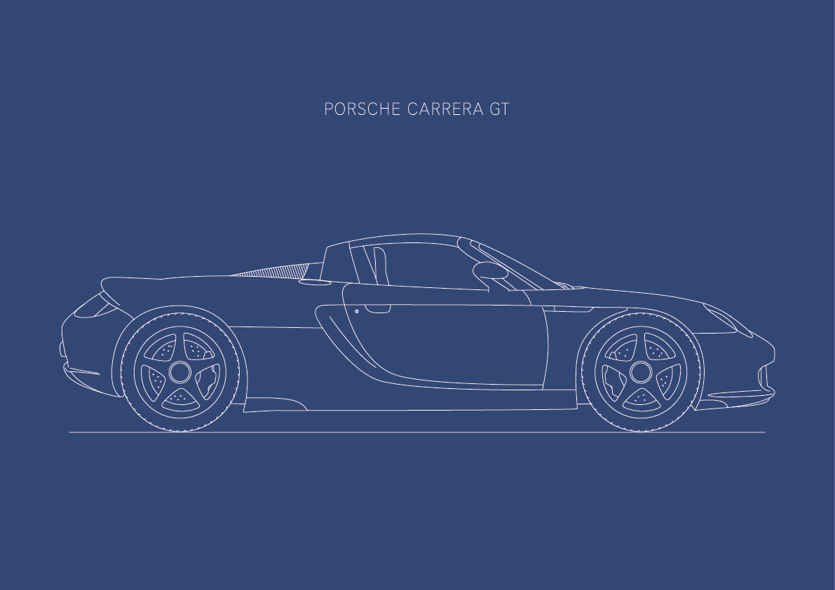 Porsche Carrera GT - Car Art