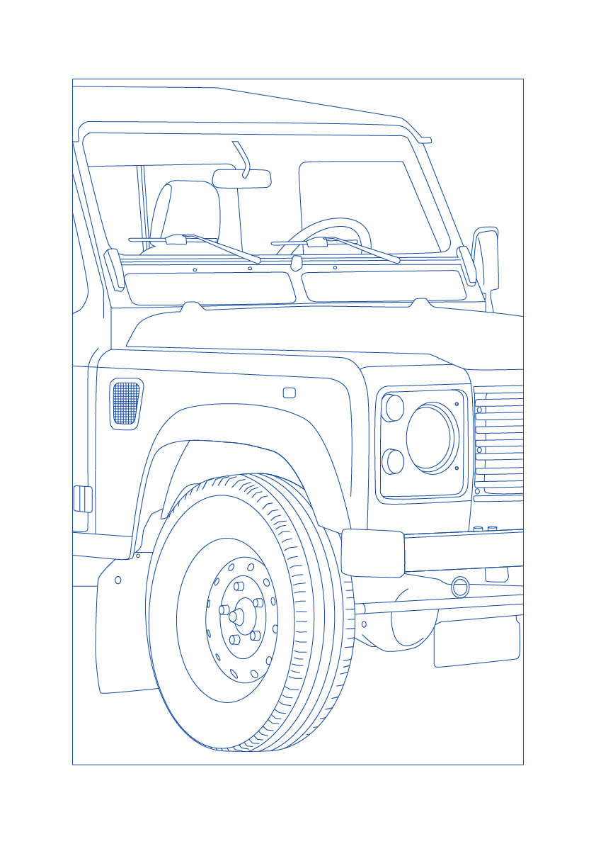 Land Rover Defender 3 - Car Art
