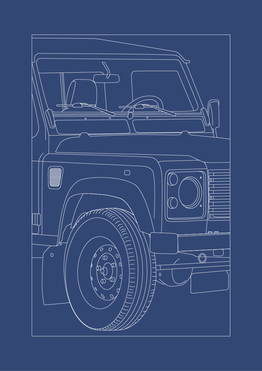 Land Rover Defender 3 - Car Art