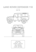 Land Rover Defender 110 - Car Art