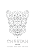 Cheetah Wall Art | Geometric Animals