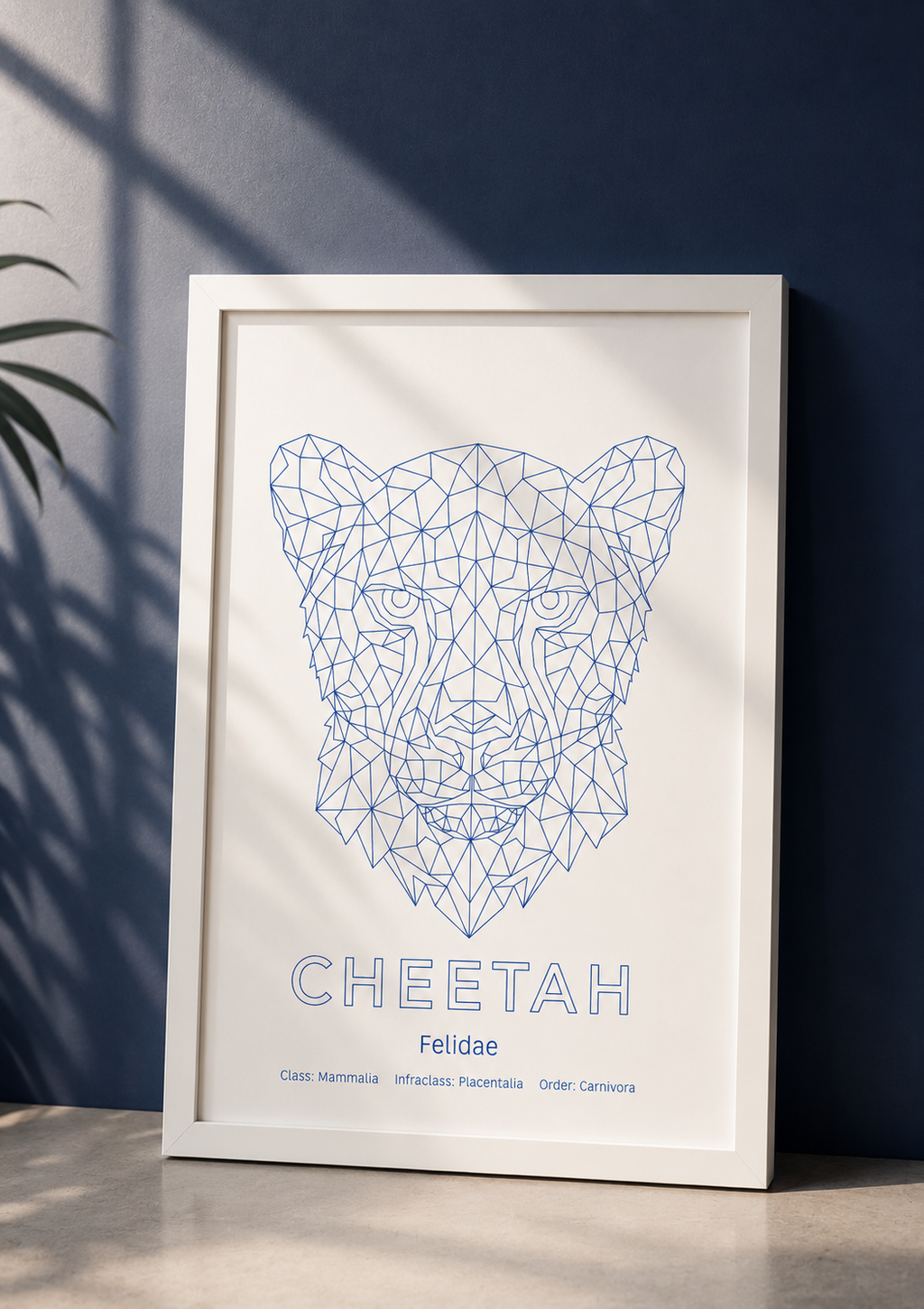 Cheetah Wall Art | Geometric Animals