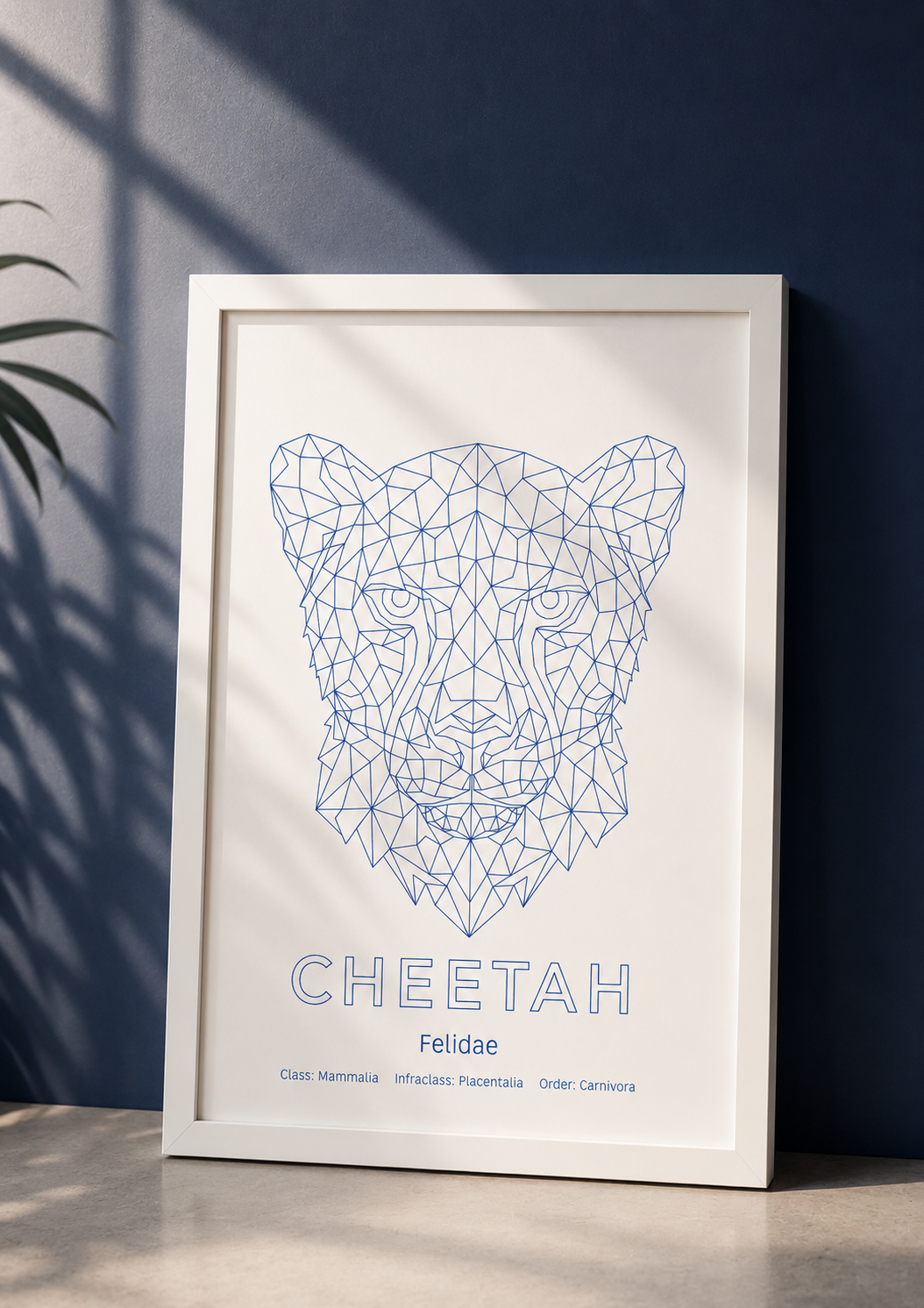 Cheetah Wall Art | Geometric Animals