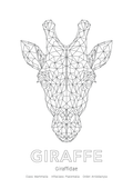 Giraffe Wall Art | Geometric Animals