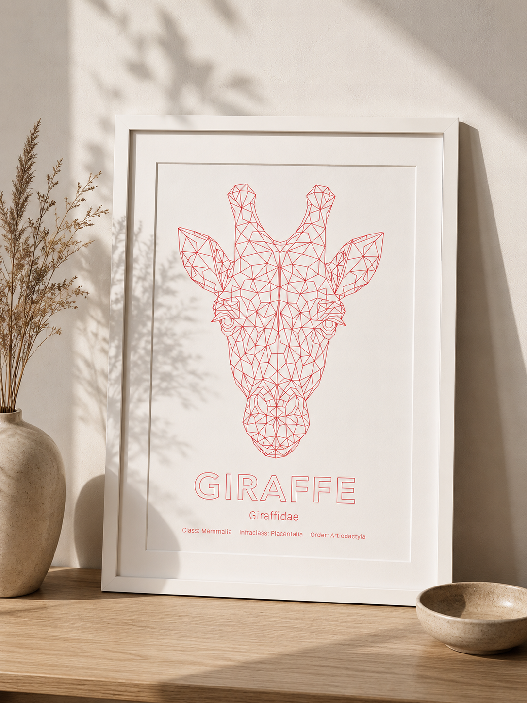 Giraffe Wall Art | Geometric Animals