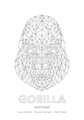 Gorilla Wall Art | Geometric Animals