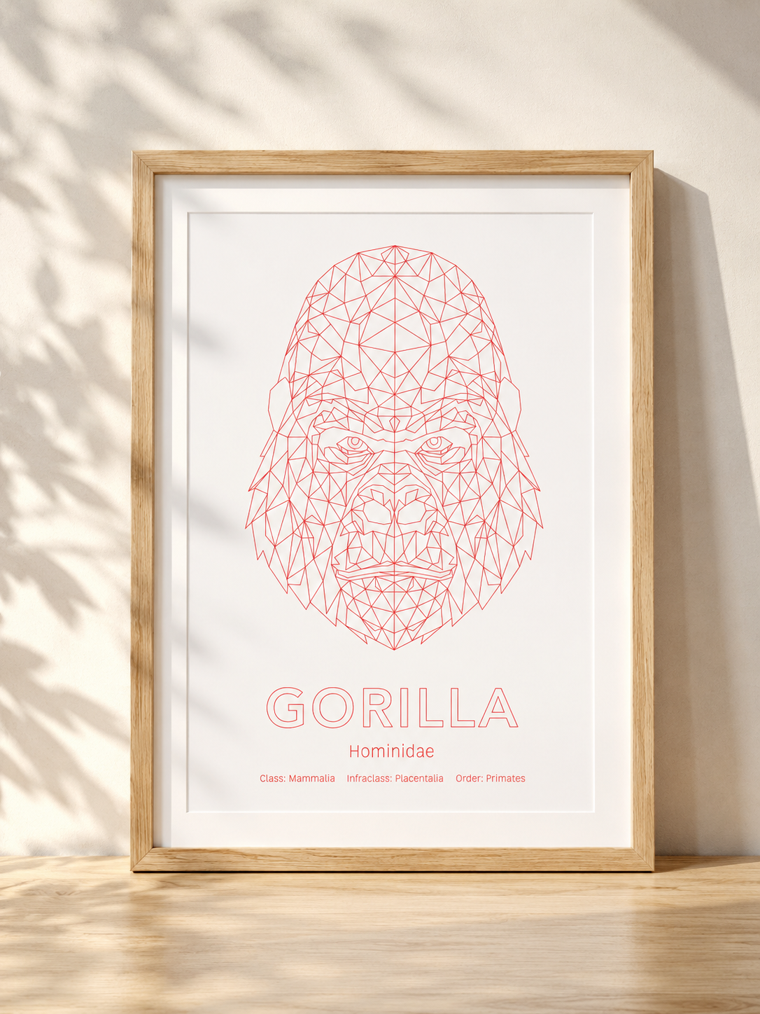Gorilla Wall Art | Geometric Animals