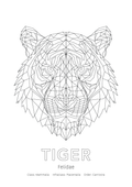 Tiger Wall Art | Geometric Animals
