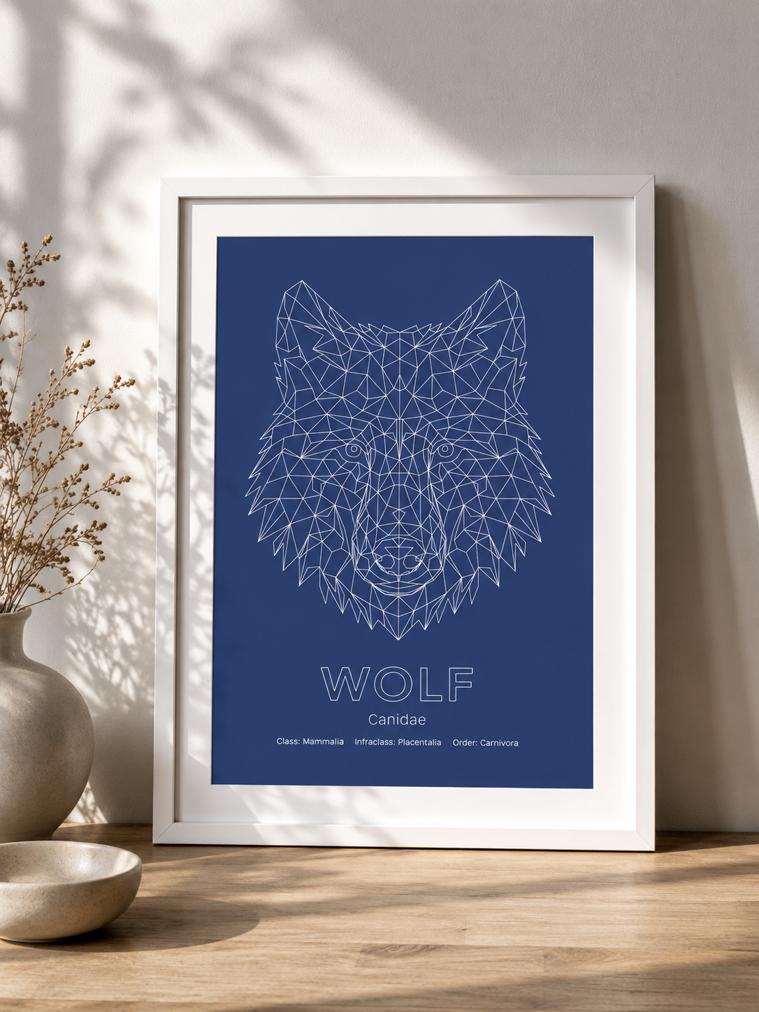 Wolf Wall Art | Geometric Animals