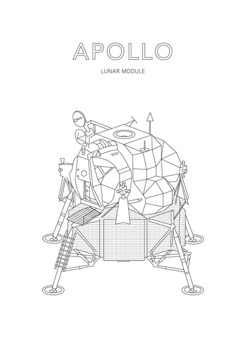 Apollo Lunar Module - Space Art