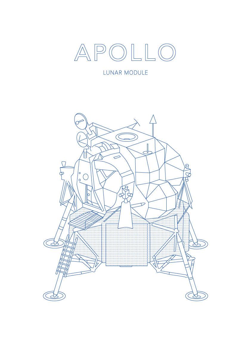 Apollo Lunar Module - Space Art